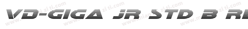VD-giga JR Std B Reg字体转换